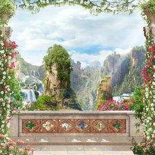 Схема вышивки «Пейзаж»