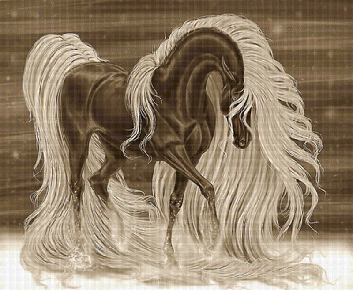 Серия "Кони" - кони, животные - предпросмотр