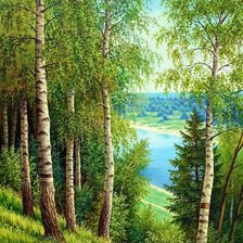 Схема вышивки «Пейзаж»