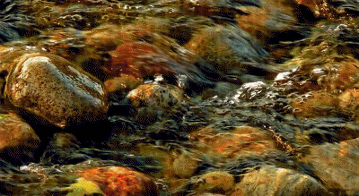 КАМНИ , ТЕКУШАЯ ВОДА - вода, пейзаж, камни - предпросмотр