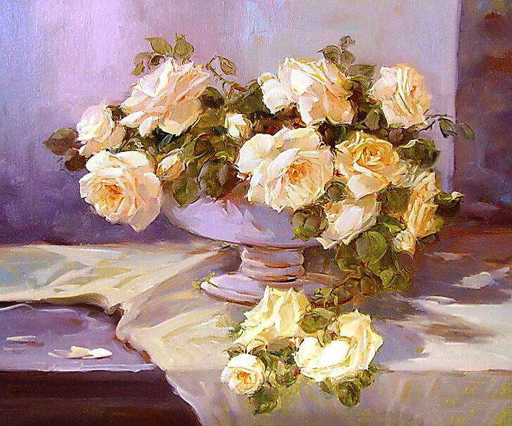 Натюрморт. - цветы, натюрморт, живопись. - оригинал