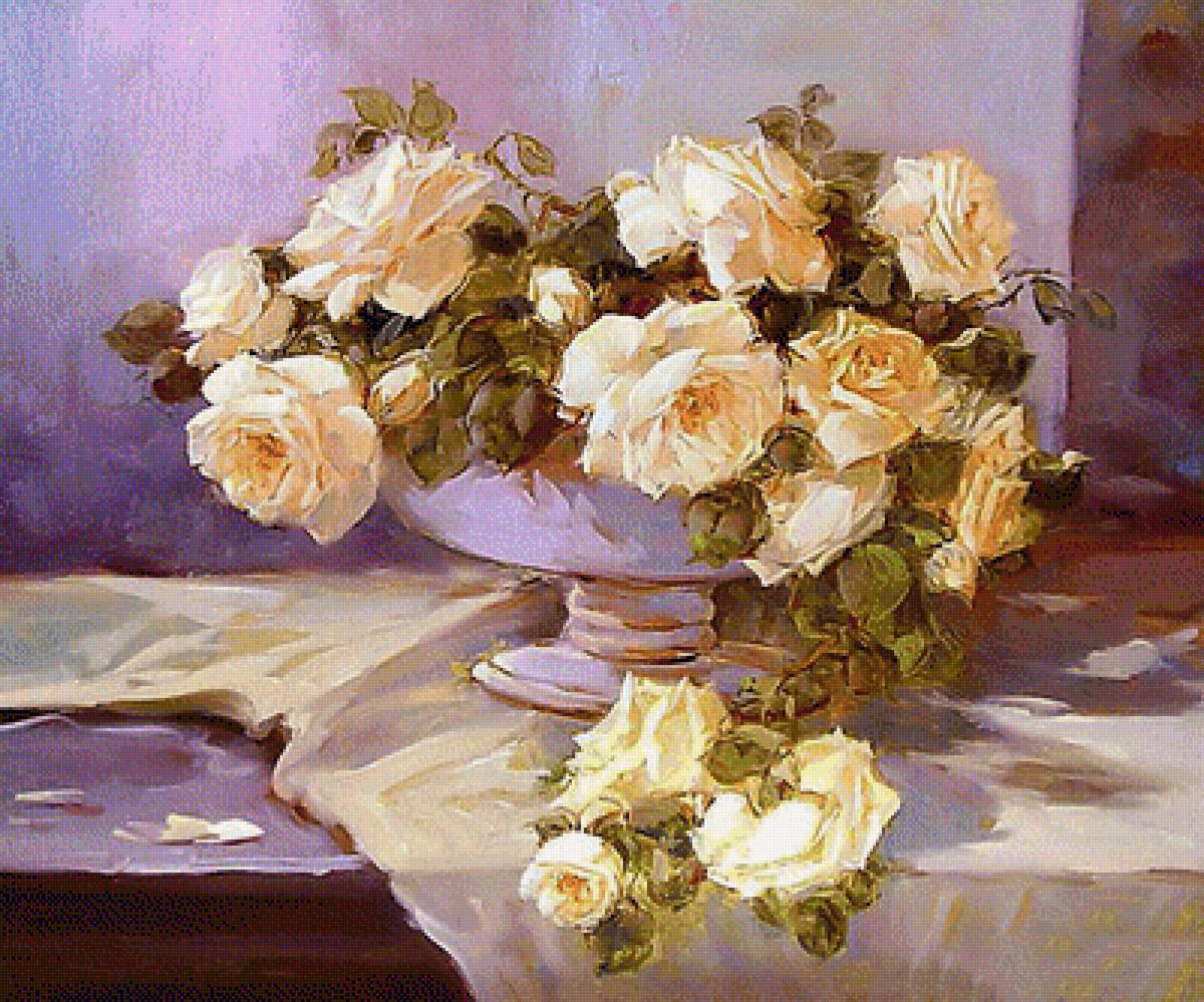 Натюрморт. - натюрморт, цветы, живопись. - предпросмотр