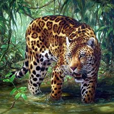 Схема вышивки «Ягуар»