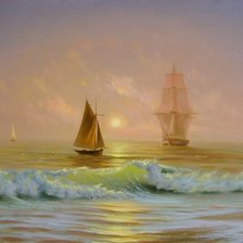 schema tumannoe utro parusnik