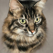 Схема вышивки «Кот»