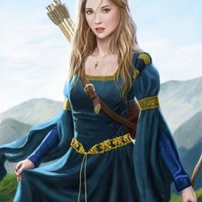 Схема вышивки «Лучница»