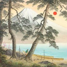 Схема вышивки «Японский пейзаж 1 /Фудзияма/»