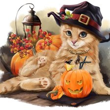 Схема вышивки «Кошечка»