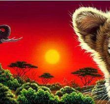 Схема вышивки «Саванна»