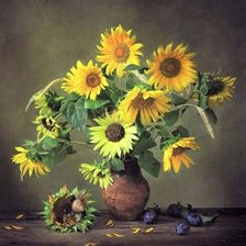 Схема вышивки «ПОДСОЛНУХИ»