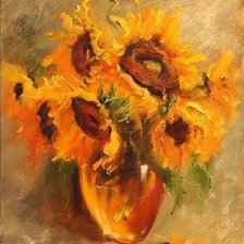 Схема вышивки «ПОДСОЛНУХИ»