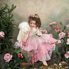 Схема вышивки «Девочка»