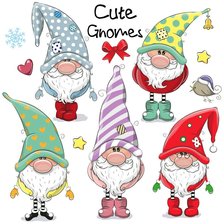 Схема вышивки «гномики»