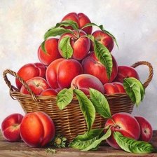 Схема вышивки «персики»