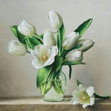 Схема вышивки «Тюльпаны»