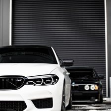 Схема вышивки «BMW»