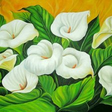 Схема вышивки «Каллы»