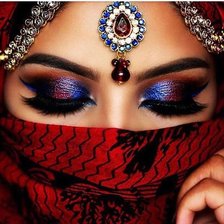 Схема вышивки «Незнакомка»