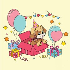 Схема вышивки «День рождения»