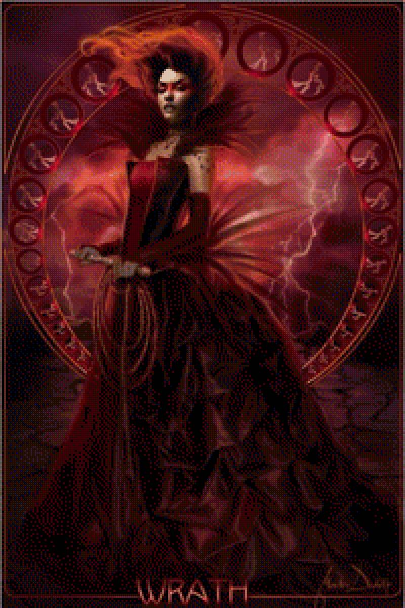 7 смертных грехов злоба - грех, девушки, злоба, смертный - предпросмотр