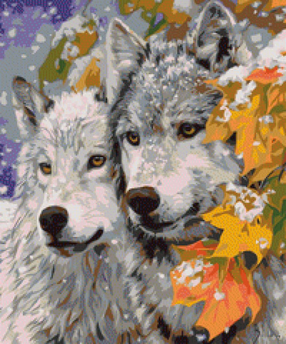 пара волков - волк, пара волков., волки - предпросмотр