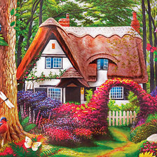 Схема вышивки «Домик»