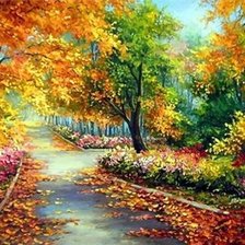 Calm Road in October.