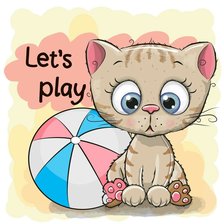 Схема вышивки «котик»