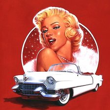 Схема вышивки «мэрилин»