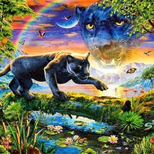 Схема вышивки «Пантера»