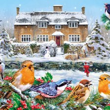 Схема вышивки «Птички»