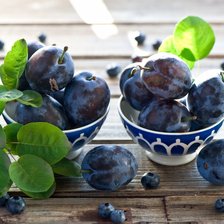 Схема вышивки «Сливы»