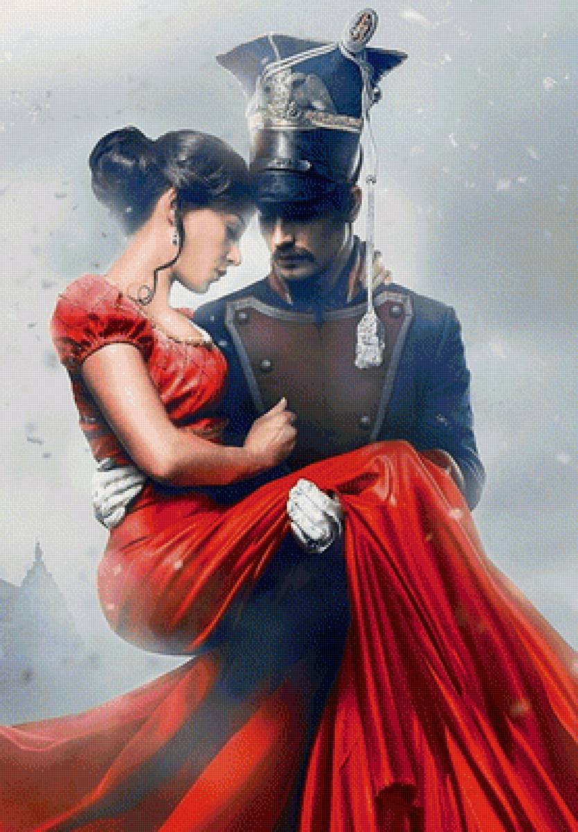 Уланская балада - арт, фэнтези, пара, любовь - предпросмотр