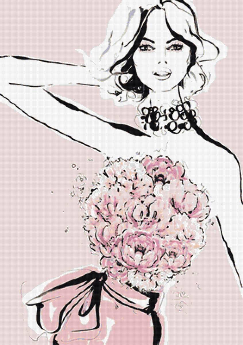 рисунок - девушка - предпросмотр