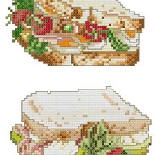 Схема вышивки «СЕНДВИЧИ»