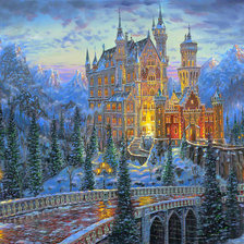 Схема вышивки «Замок»