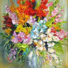 Схема вышивки «БУКЕТ ЦВЕТОВ»