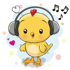 Схема вышивки «цыплёнок»