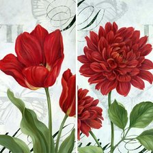 Схема вышивки «Диптих "Цветы"»