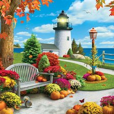 Схема вышивки «Маяк»