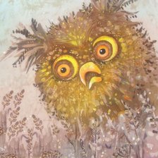 Схема вышивки «Сова из Ежика в тумане»