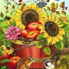 Схема вышивки «ДАРЫ ОСЕНИ»