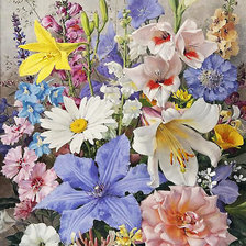 Схема вышивки «ПОЛЕВЫЕ ЦВЕТЫ»