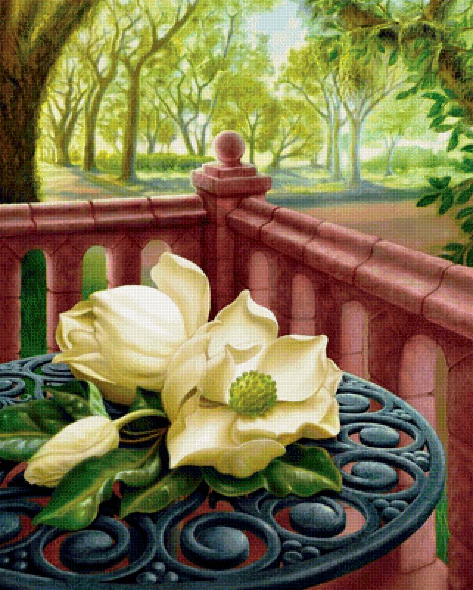 Парк - дом, уют, магнолия, парк, арт, усадьба, отдых - предпросмотр