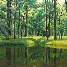 Схема вышивки «пейзаж»