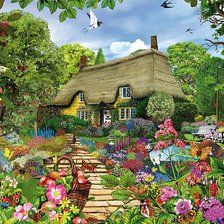 Схема вышивки «Домик»