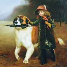 Схема вышивки «Барбер Чарльз "Со школы"»