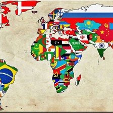 Схема вышивки «Карта мира»