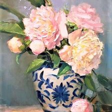 Схема вышивки «ПИОНЫ»