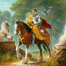 Схема вышивки «Возвращение рыцаря»